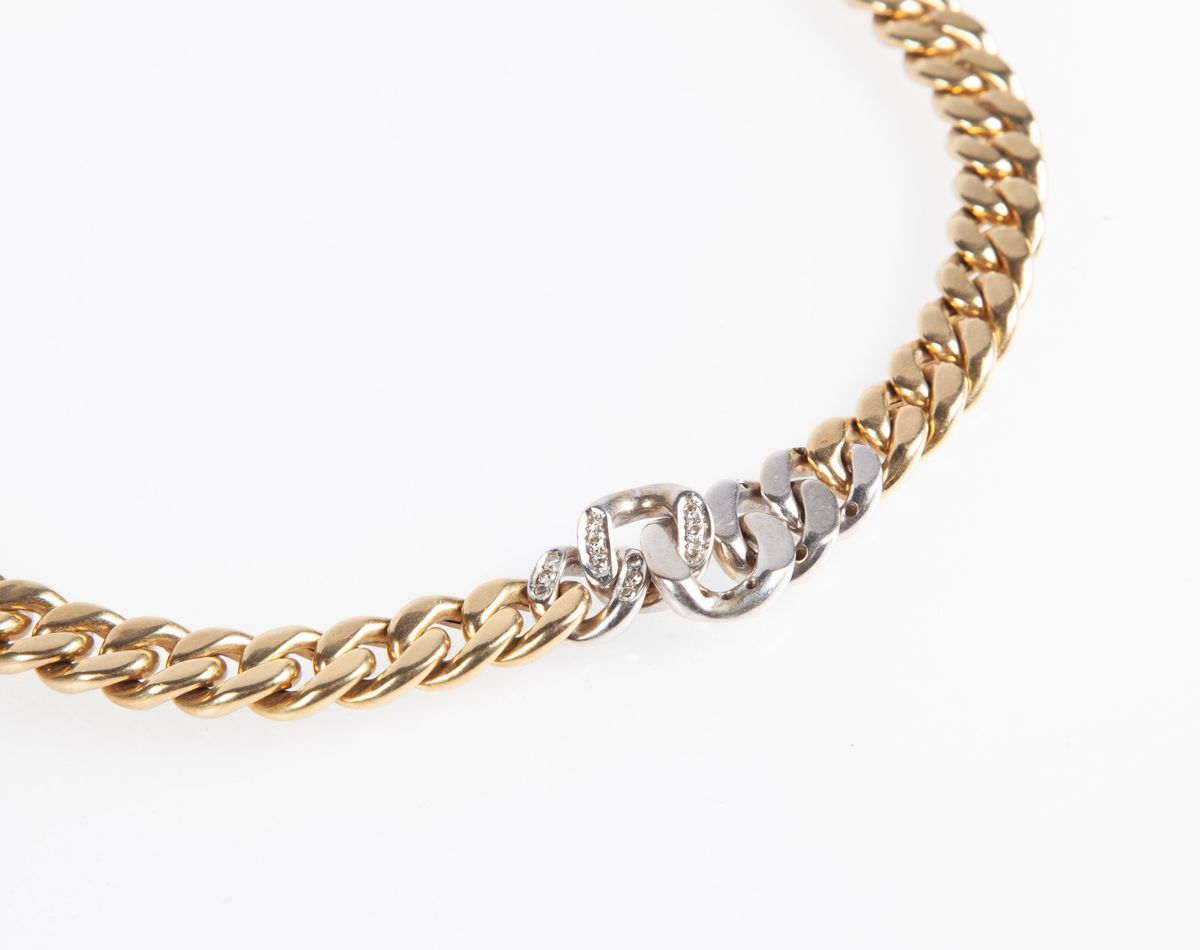 Collana Maglia Groumette in Oro e Brillanti