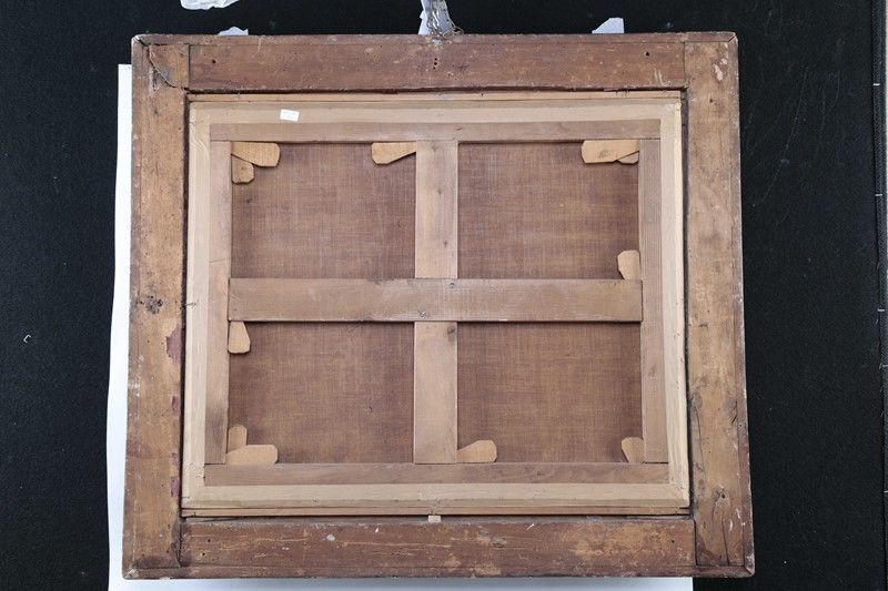 Pittore Bambocciante del XVII Secolo - Sosta di Viandanti