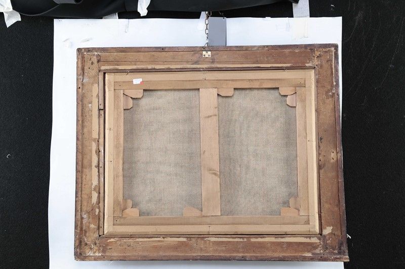 Pittore Bambocciante del XVII Secolo - Sosta di Viandanti