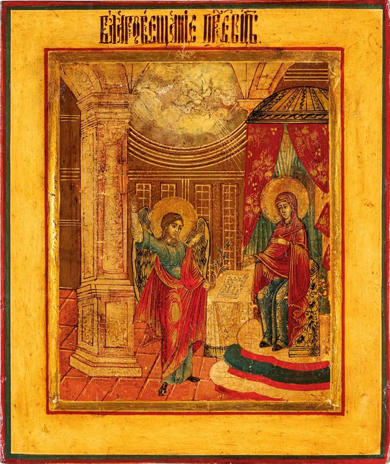 Scuola Russa, Fine del XVIII Secolo - Annunciazione