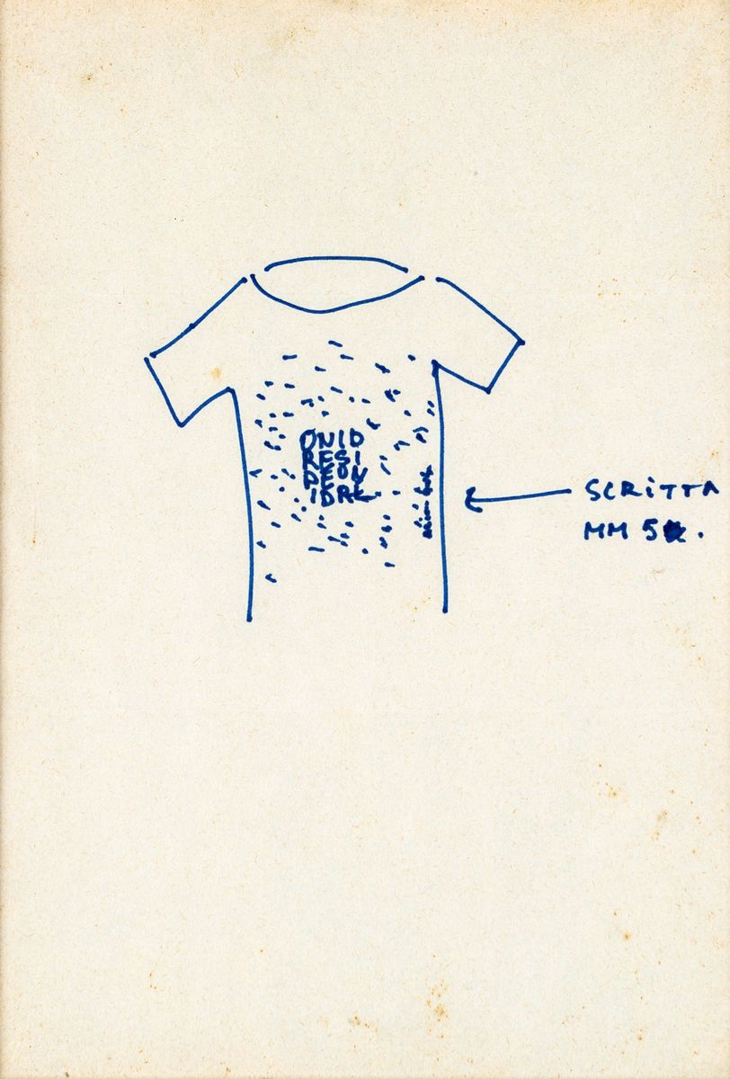Alighiero Boetti - T-shirt e Progetto