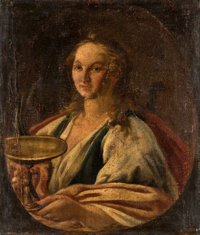 Pittore del XVIII Secolo - Coppia di Ritratti Femminili