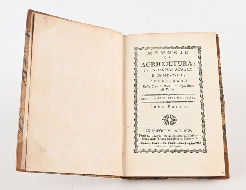 Memorie di agricoltura ed economia rurale e domestica pubblicate dalla Società Reale di Agricoltu...