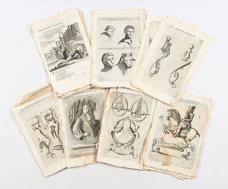 GIUSEPPE D'ALESSANDRO DUCA DI PESCHIOLANCIANO - (Scompleto. Tavole e pagine sciolte. Mancanze e r...