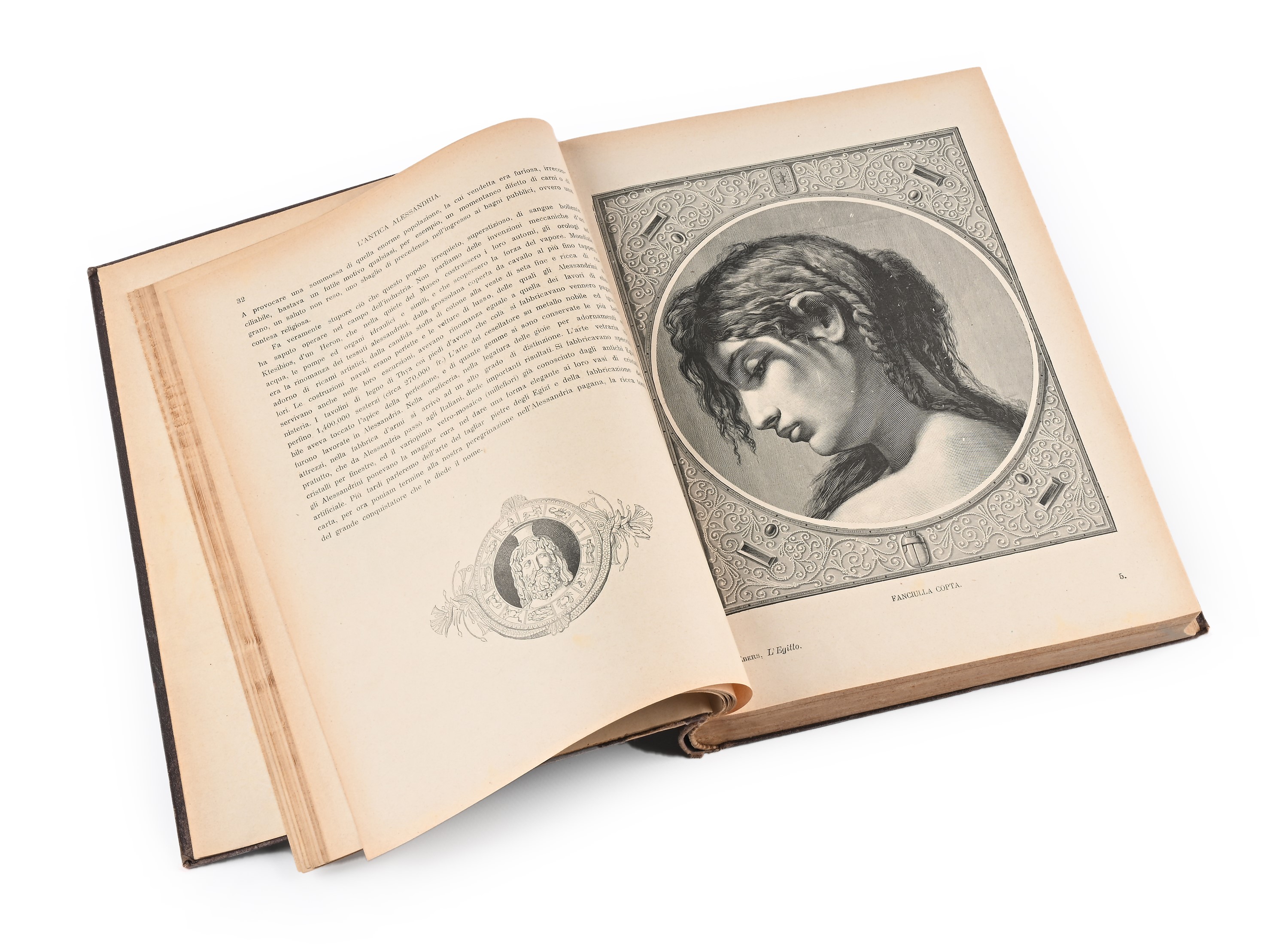 Giorgio Ebers - L'egitto Antico e Moderno Illustrato dai Primarii Artisti con 700 Disegni, Volume...