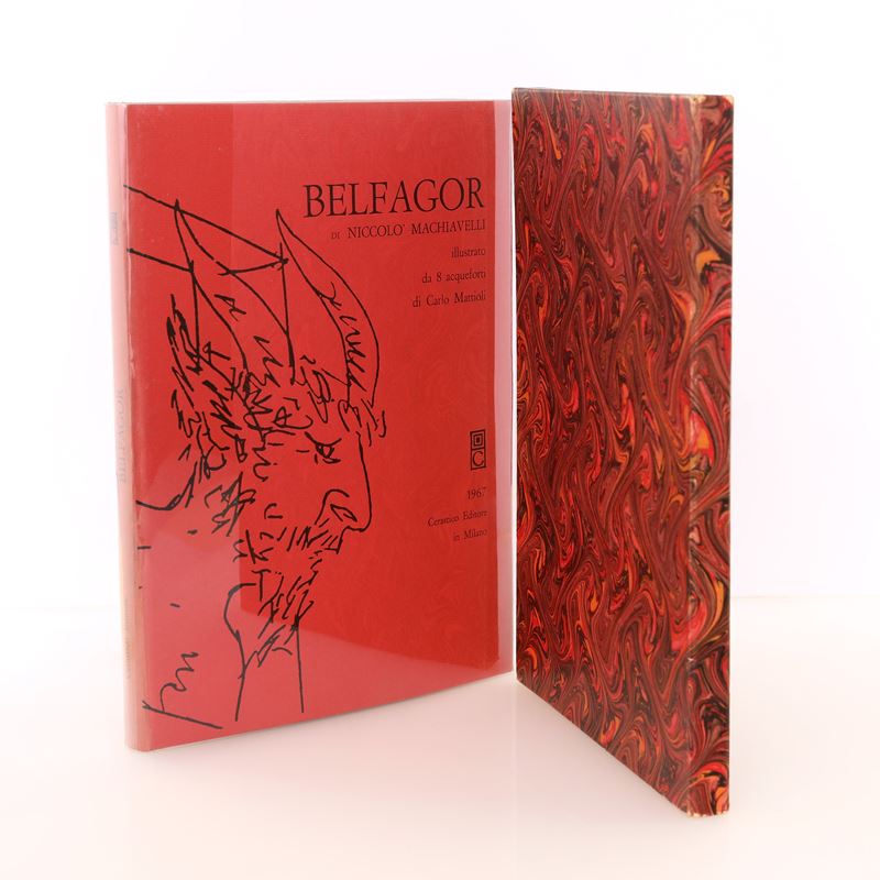 Belfagor. Novella Piacevolissima di Niccolò Macchiavelli. Illustrato da un Acquerello ed 8 Acquef...
