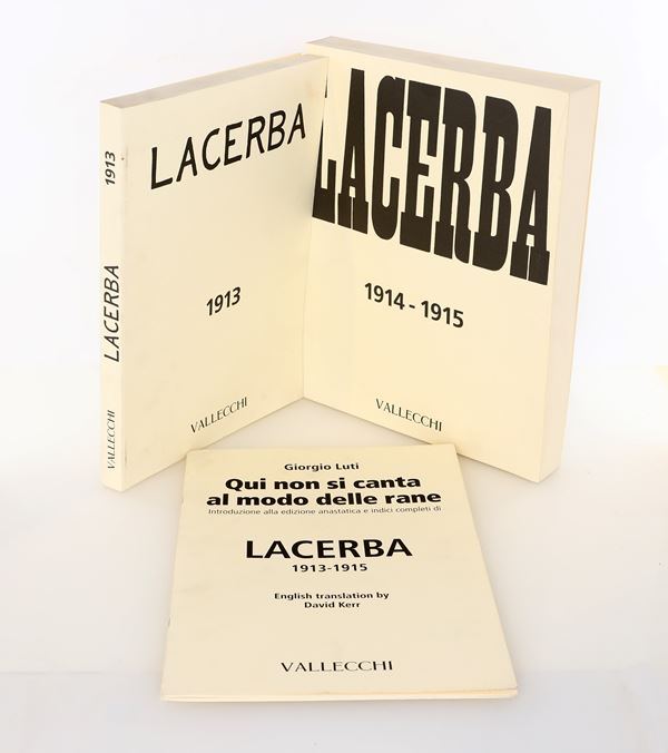 Lacerba 1913-1915 - Riproduzione anastatica con indici completi a cura di Giorgio Luti.