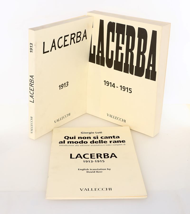 Lacerba 1913-1915 - Riproduzione Anastatica con Indici Completi a Cura di Giorgio Luti.
