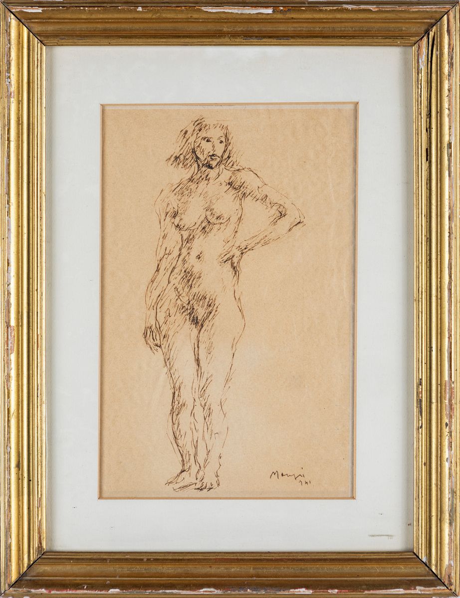 Mario Mafai - Nudo di Donna in Piedi