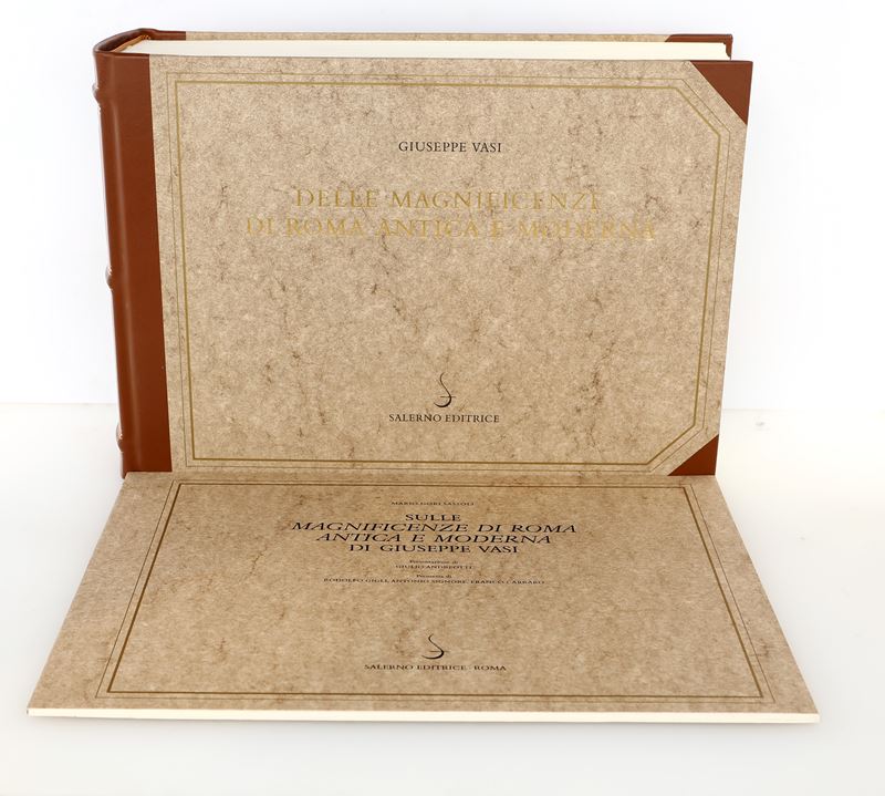 Ristampa in fac-simile Delle Magnificenze di Roma Antica e Moderna di Giuseppe Vasi stampata a Ro...