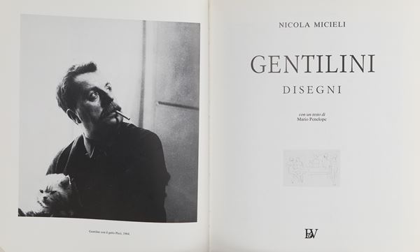 Nicola Micieli - Gentilini Disegni  (Bi & Vu, Pontedera 1990)  - Asta Asta A Tempo - Libri d'arte, D'artista e Manifesti - Casa d'Aste Arcadia