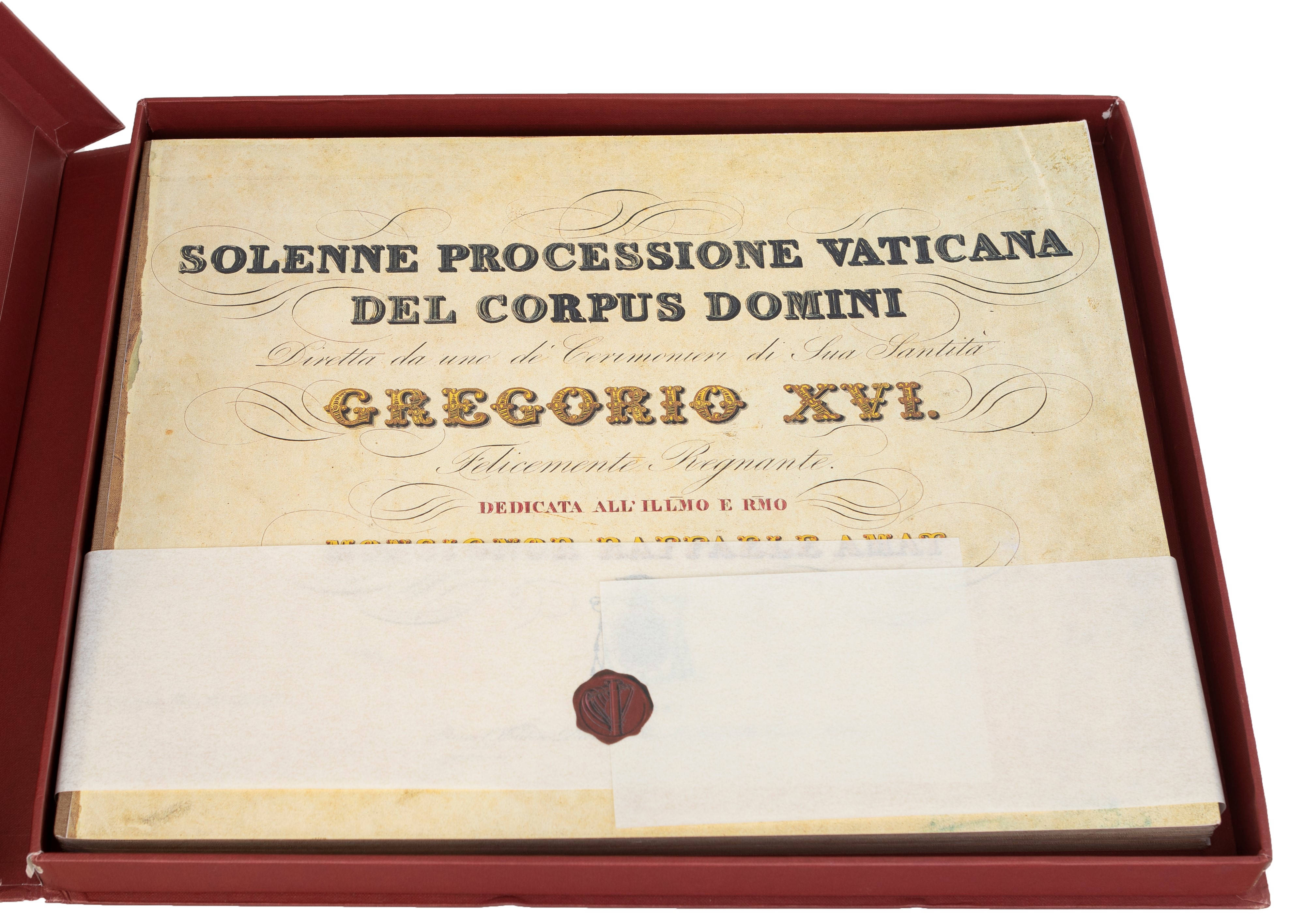 La Solenne processione vaticana del Corpus Domini al tempo di papa Gregorio XVI. A cura di Angela...