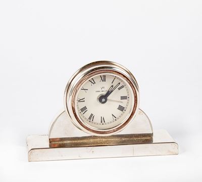 Vanni Mazzetti - Orologio Sveglia da Tavolo in Argento 925/000. Movimento al Quarzo.
