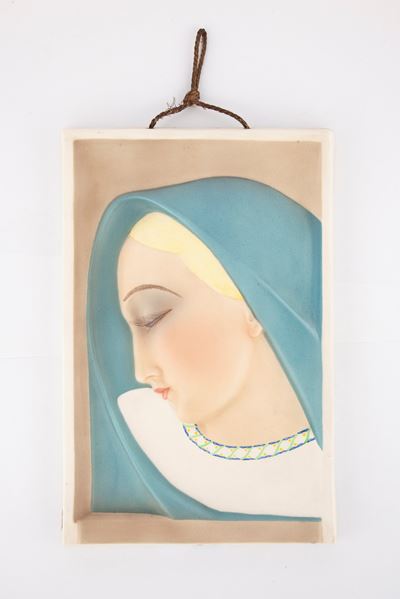 Placca in Ceramica, Manifattura Igni, Torino, Anni Cinquanta