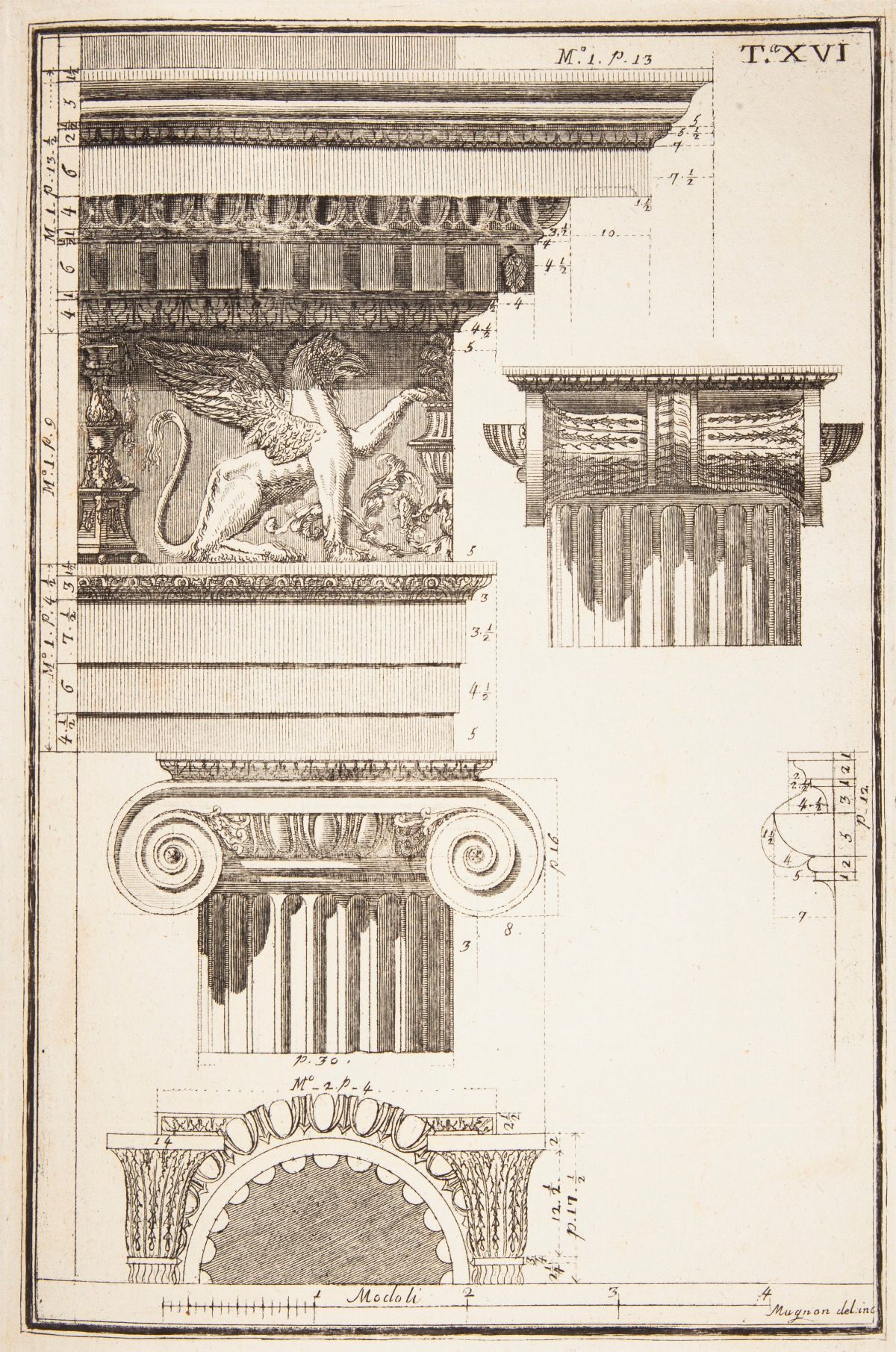 Jacopo Barozzi da Vignola - gli Ordini D'architettura. Nuova Edizione Pari a Quella di Verona del...