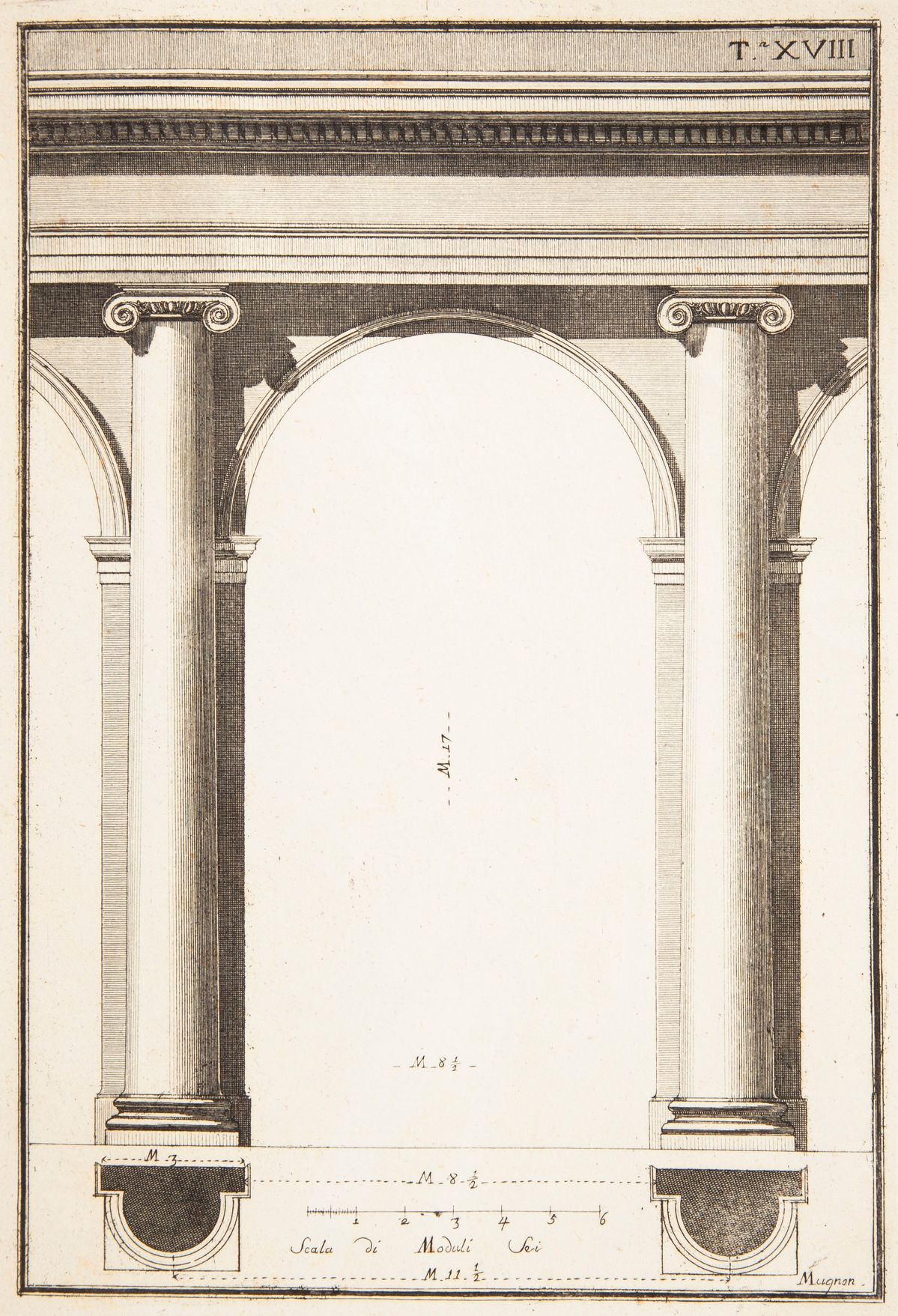 Jacopo Barozzi da Vignola - gli Ordini D'architettura. Nuova Edizione Pari a Quella di Verona del...