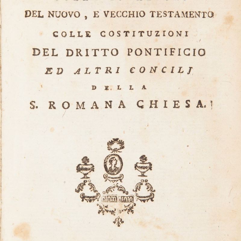 Il Sacrosanto Concilio di Trento Colle Citazioni del Nuovo e Vecchio Testamento Colle Costituzion...