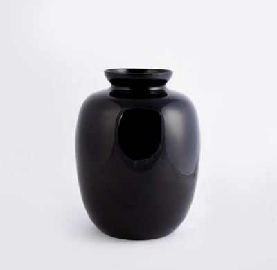 Vaso in Vetro Nero, Venini 1994