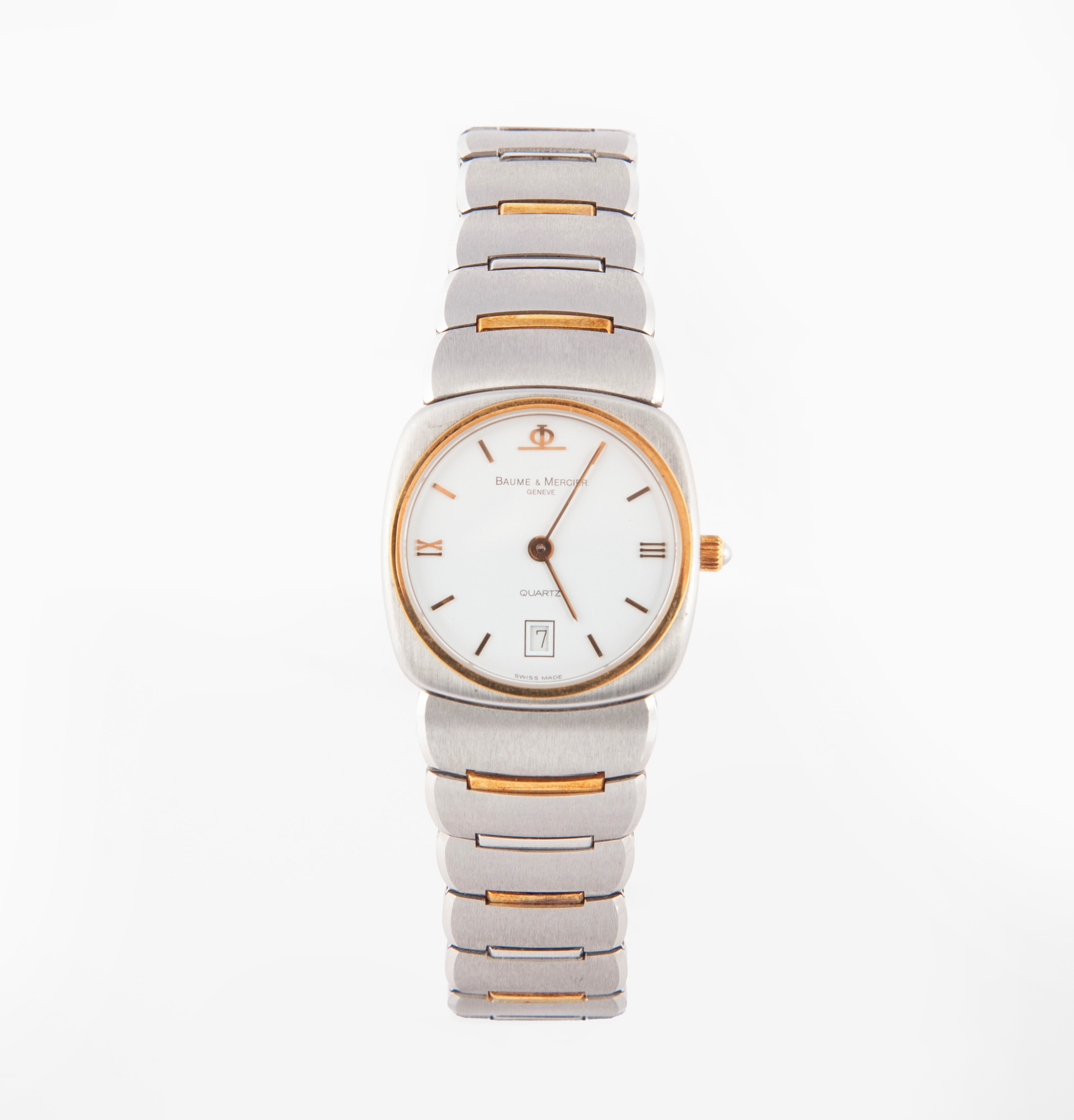 Baume & Mercier - Orologio da Polso da Donna al Quarzo con Datario, con Cassa e Bracciale in Acci...