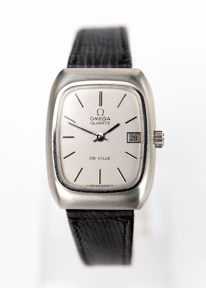 Omega De Ville - Orologio da Polso al Quarzo Unisex in Acciaio