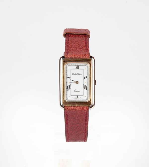 Wonder Watch - Orologio da polso al quarzo unisex in acciaio e metallo dorato