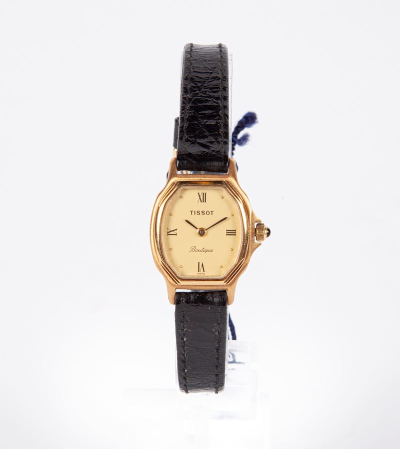 Tissot Boutique - Orologio da Polso al Quarzo da Donna in Acciaio e Metallo Placcato in Oro Giall...
