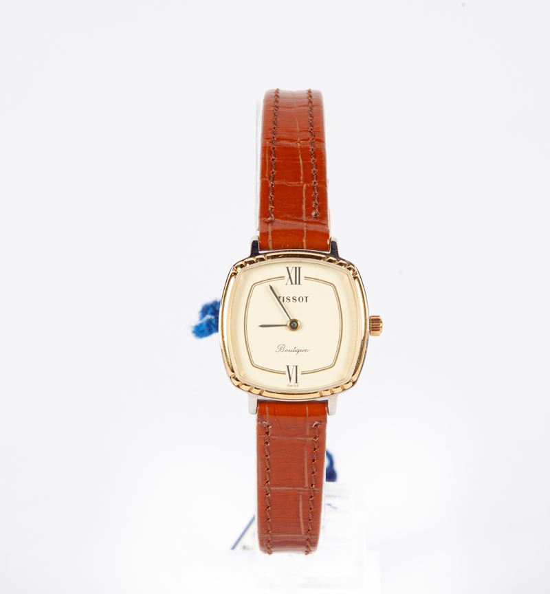 Tissot Boutique - Orologio da Polso al Quarzo da Donna in Acciaio e Metallo Placcato in Oro Giall...