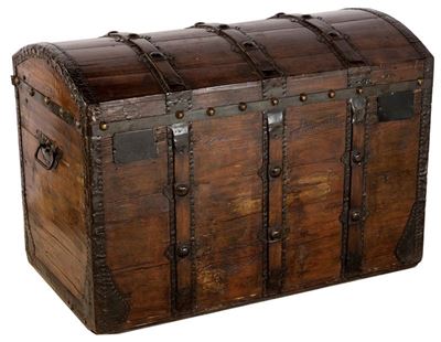 Baule da Carrozza, con Alzata a Dorso D'asino