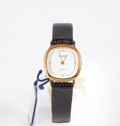 Tissot - Orologio da Polso al Quarzo da Donna in Acciaio e Metallo Placcato in Oro Giallo