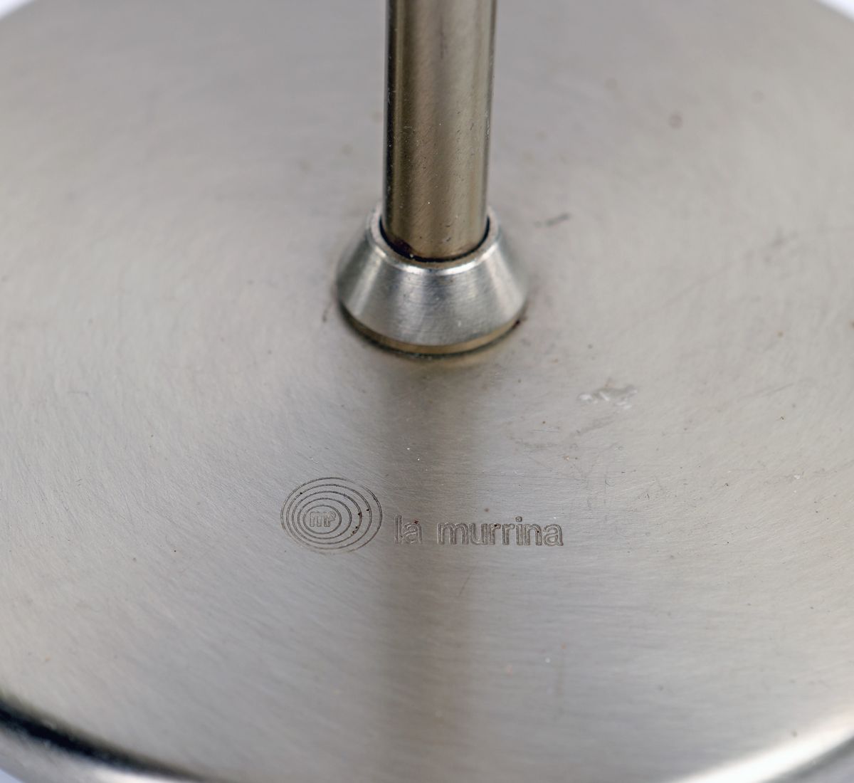 Tre Lampade da Tavolo in Nikel e Vetro Soffiato, la Murrina, Modello Genius