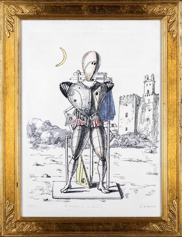 Giorgio De Chirico - Il trovatore con la luna