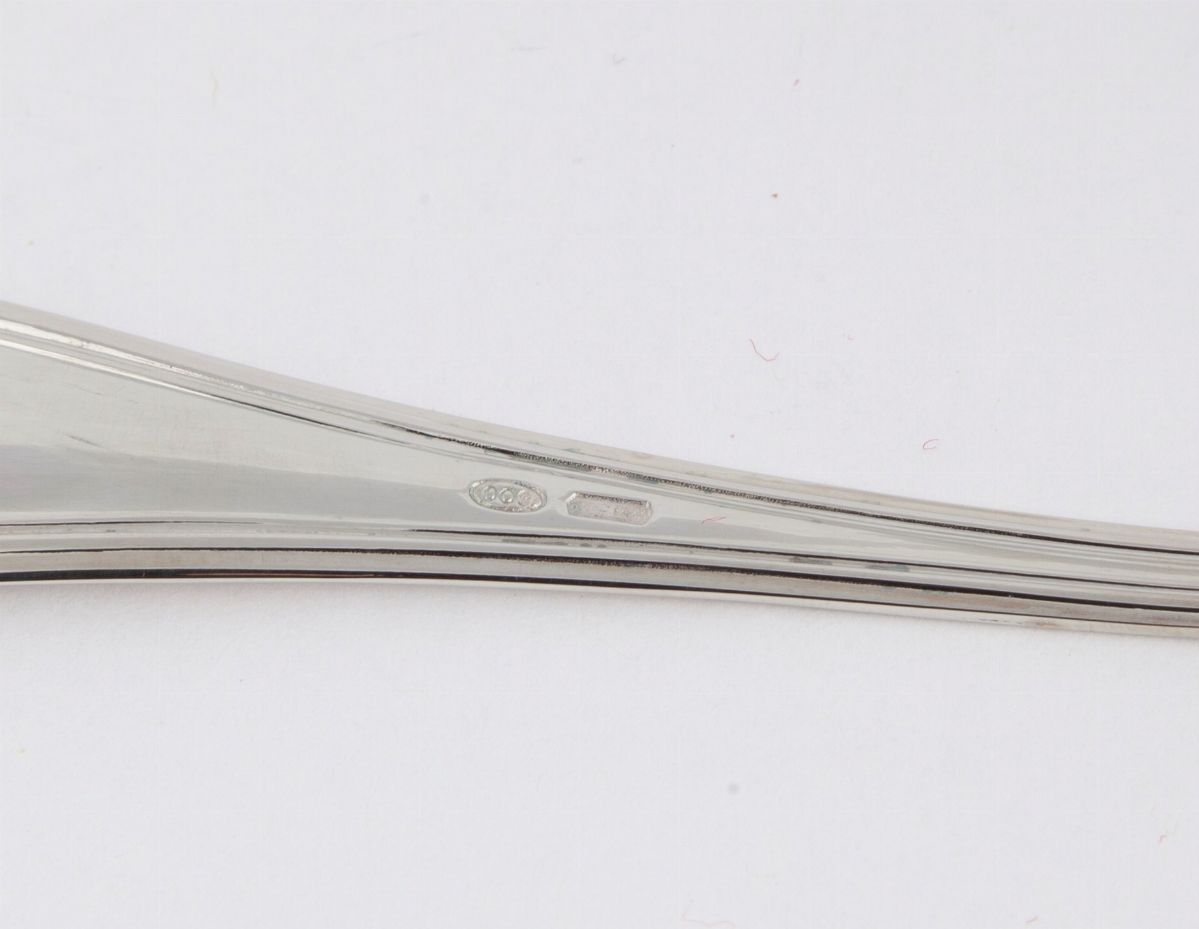 Dodici Forchettine da Dolce in Argento 800