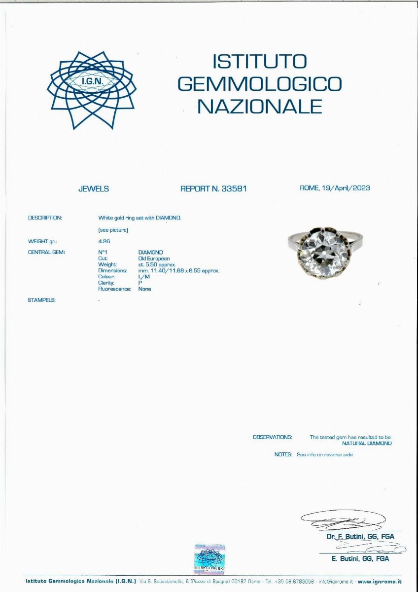 Anello in Oro e Brillante