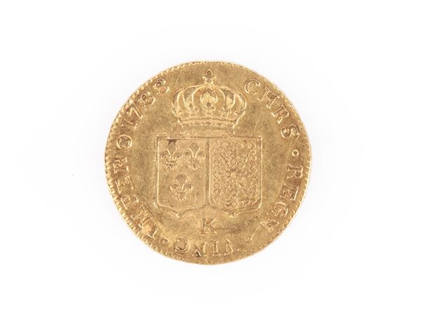 48 Livres (Doppio Luigi d'oro) Luigi XVI 1788 K Francia - Bordeaux 