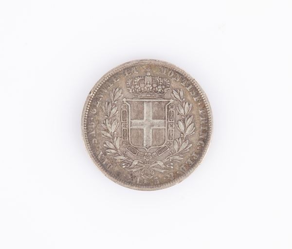 5 Lire Carlo Alberto 1836 Regno di Sardegna - Genova