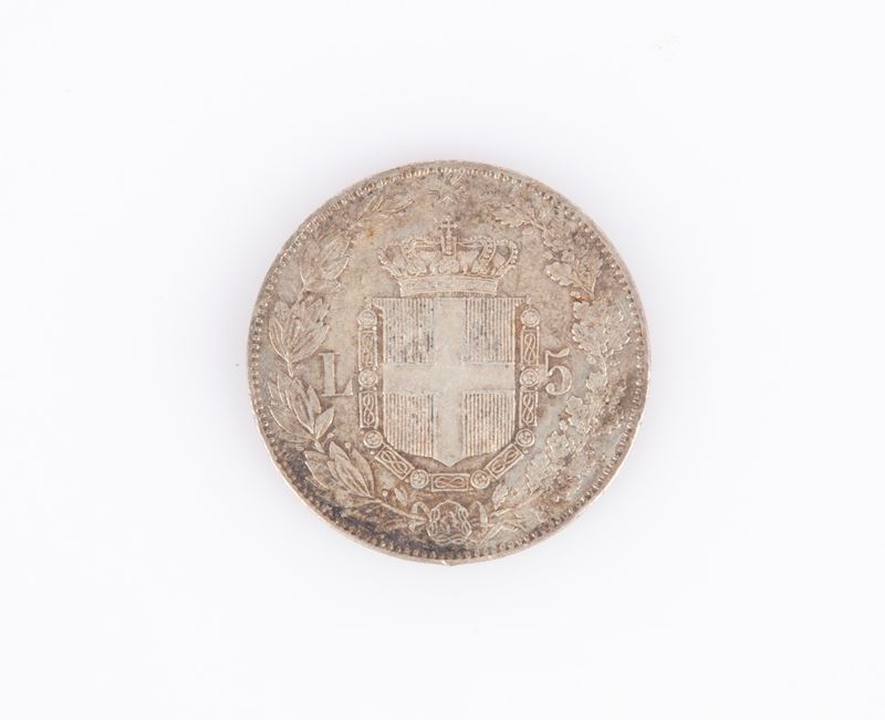 5 Lire 1879 II° Tipo Umberto i Regno D'italia