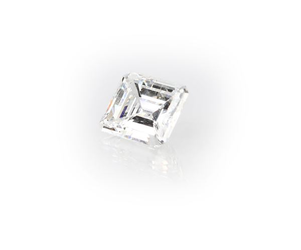Diamante in taglio smeraldo ct. 1,92 G VS2.
