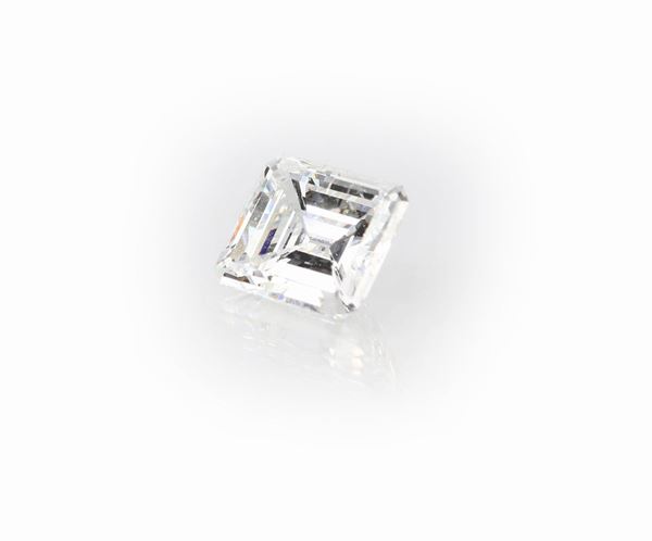 Diamante in taglio smeraldo ct. 1,92 G VS2.