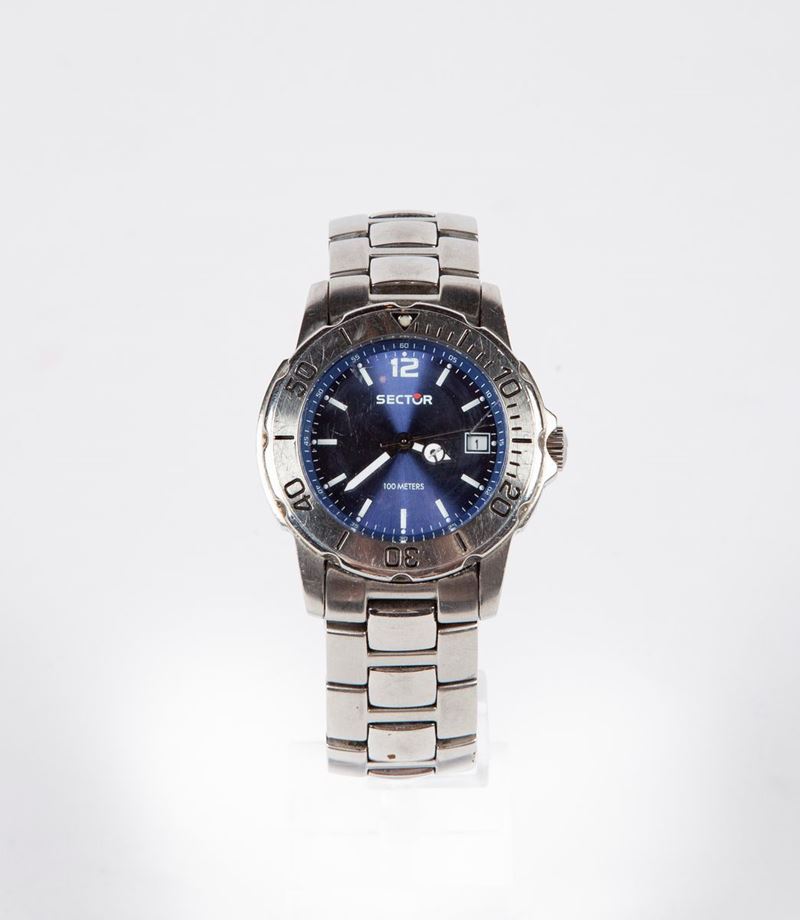 Sector 200 - Orologio da Polso al Quarzo con Datario da Uomo in Acciaio con Bracciale.