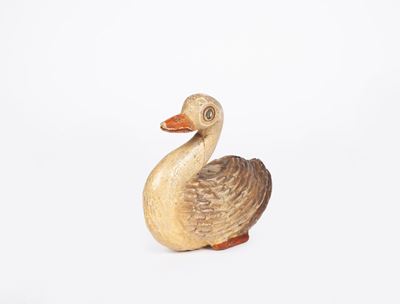 Cigno in Legno Policromo