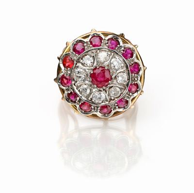 Anello in Oro e Rubini