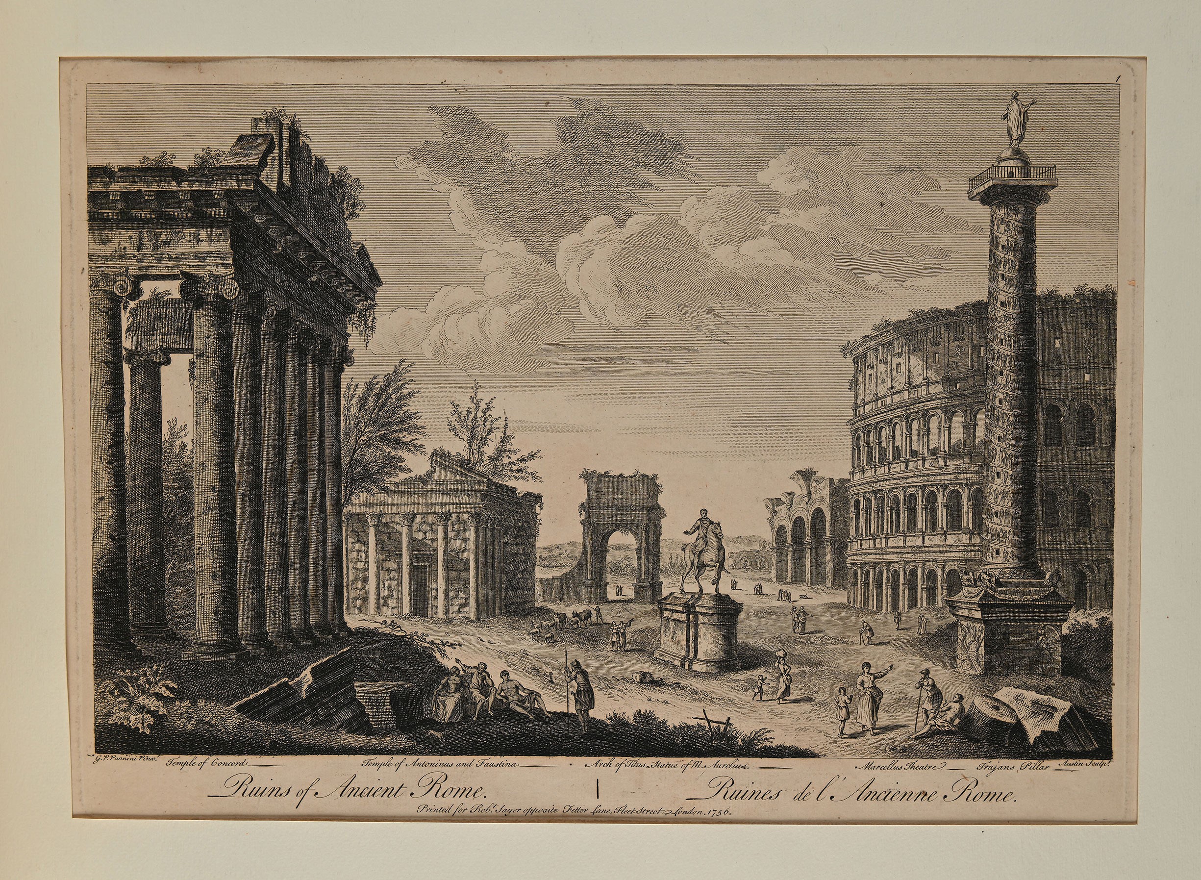 Giovanni Paolo Pannini Pinxit - 6 vedute fantastiche di Rovine romane