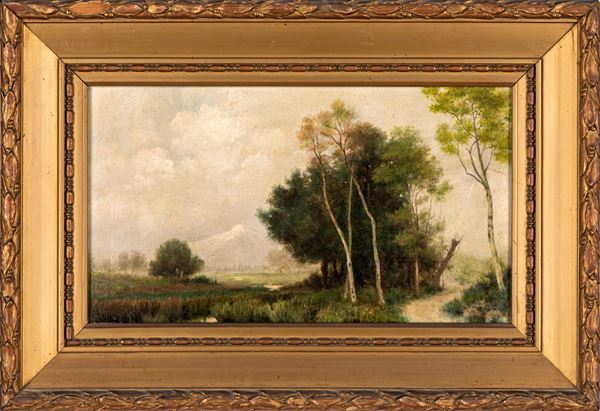Guido Petrini - Paesaggio con alberi (da Lojacono)