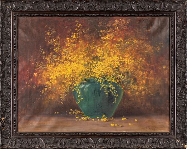 Guido Petrini - Vaso con mimose
