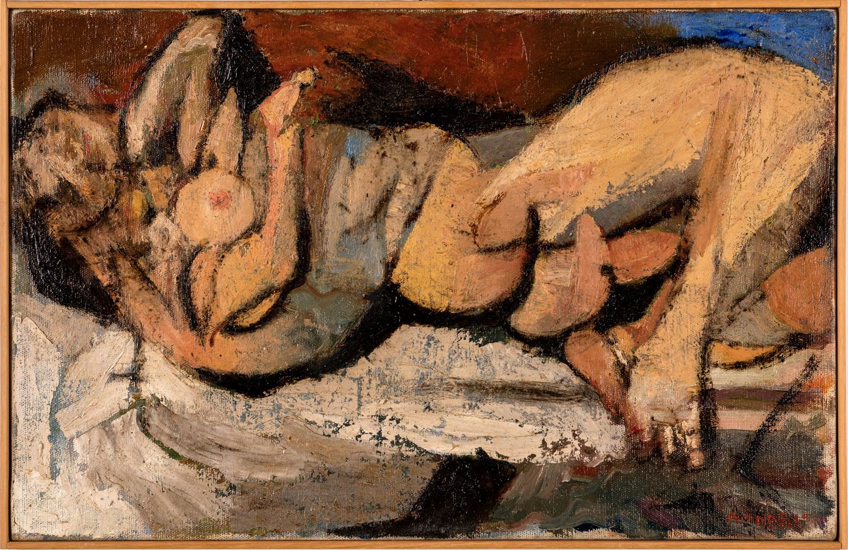Fausto Pirandello - Nudo Disteso