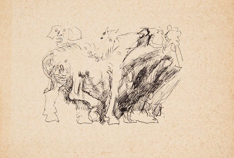 Edouard Pignon - Bozzetto per la Copertina del Catalogo della Mostra Personale alla Galleria la N...