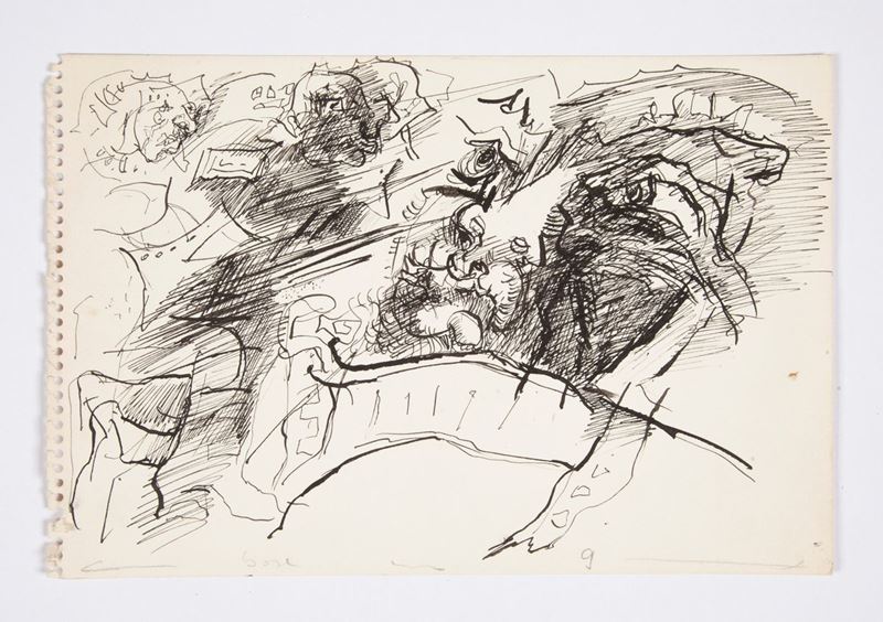 Edouard Pignon - Bozzetto per la Copertina del Catalogo della Mostra Personale alla Galleria la N...