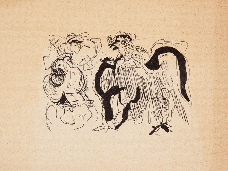 Edouard Pignon - Bozzetto per la Copertina del Catalogo della Mostra Personale alla Galleria la N...