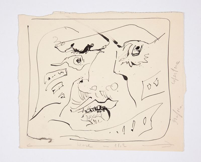 Edouard Pignon - Bozzetto per la Copertina del Catalogo della Mostra Personale alla Galleria la N...