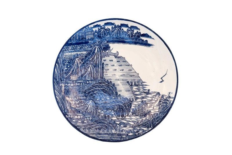 Piatto da Portata in Ceramica Smaltata